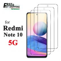 Pellicola salvaschermo per Redmi Note 10 5G Xiaomi, custodia antigraffio in vetro temperato HD 9H in alluminio alto