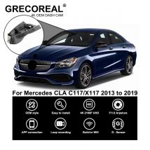 GRECOREAL 4K Dash Cam Front and Rear 2160P WiFi Dual Dashcam APP Control Plug Play Compatible with Mercedes Benz CLA C117 X117