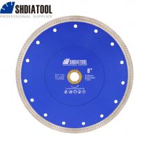 SHDIATOOL 1 Stück Durchmesser 200 mm x Netz-Trennscheibe, Diamant-Sägeblatt zum Schneiden von Keramikfliesen, Marmor, Granit, 8-Zoll-Rundscheibenschneider