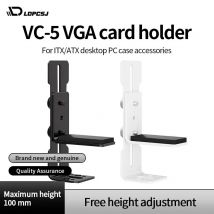 LDPCSJ VC-5 Grafikkartenhalter, verstellbare Buchse, GPU-Grafikkartenhalterung, verhindert Durchhängen für ITX/ATX Desktop-PC-Gehäuse, Zubehör