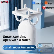 Vorhang Roboter Tuya ZigBee Smart Elektrische Römischen Stange Timing Auto Opener Näher Licht Sensor App Fernbedienung Alexa Google Hause