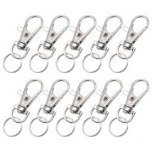 10 Stücke Käfig Zubehör Tür Schnalle Schloss Vogel Kaninchen Schlüsselanhänger Haken Verschluss Utensil Hummer Papagei Snap Cliplocks Frühling Trigger