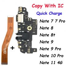 Per Xiaomi Redmi Nota 7 8 8T 9 9S 10 10S 12 Pro 4G 5G Dock Connettore Micro USB Caricatore Porta di Ricarica Mainboard Cavo Della Flessione Principale