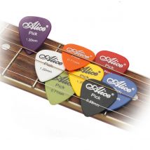 Plettri per chitarra Alice: spessore assortito (0,58/0,71/0,81/0,96/1,2/1,5 mm) per chitarre acustiche, elettriche e basse