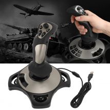 PC-Flug-Joystick, Vibrationsfunktion, ergonomischer Griff, professionelles Beschleunigungsventil, PC-Flugspiel-Joystick für PC für Laptop