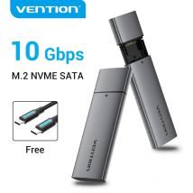 Vention M.2 NVMe SSD Enclosure NVMe SATA a USB 3.1 Gen2 C 10Gbps SSD Adapter supporto telefono Tablet PC USAP NVMe M2 SSD Case