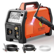HITBOX TIG COLD Welding Machine 6IN1 MMA/HF/pulse Multifunctional TIG Welding Automatic Semi-automatic TIG Welder 220V TIG200Pro