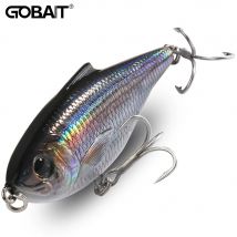 GOBAIT Top Water Floating Minnow 12g 20g Pencil Lure VIB Rattle Steel Ball Swimbait Pesca Wobbler