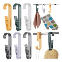 Utilizzo Multi Scenario 4 pezzi Set di Clip sospese A forma di A bagno balcone vestiti asciugatura multiuso Set di ganci strumento di archiviazione