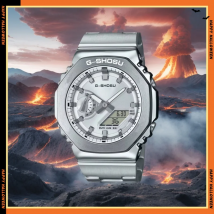 Universal Digital Electronic Men's and Women's Watches LED Dual Display Alloy Steel Strap World Time Large Dial GMB Series