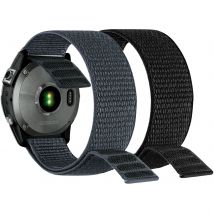 Cinturino per orologio ad asciugatura rapida con gancio e anello da 26 mm 22 mm per cinturino da polso Garmin Fenix 7X / 6X / Fenix 8 /Fenix 6 / Instinct / EPIX 2/ Enduro