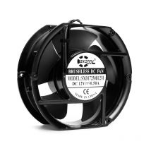 1pcs Dual Ball 170mm 172mm 172x51mm 172x25mm Cooling Fan DC 12V 24V 48V Axial Industry Cabinet cabinets fan Screw Protective net