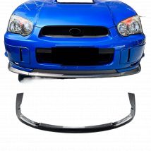 For Subaru Impreza WRX STI 2004-2005 Front Bumper Spoiler Lip Carbon Fiber Look/Gloss Black Lower Splitter Protector Blade Kit