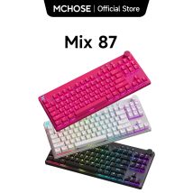 MCHOSE Mix 87 Tastiera da gioco con interruttore magnetico Effetto Hall 0,08 ms Latenza ultrabassa Tastiera cablata per ufficio di precisione da 0,001 mm