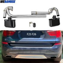 304 Edelstahl Auto Auspuff Endrohr Für BMW F25 X3 F26 X4 Schalldämpfer Upgrade Platz Auspuff Endrohr Auspuff System Düse