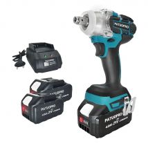 Chiave a batteria elettrica 500N.m chiave a percussione senza spazzole presa ad alta coppia per impalcature strumento di ricarica per batteria Makita 18V