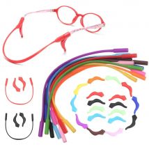 Occhiali in Silicone morbido fascia per occhiali ganci per le orecchie per bambini e adulti impugnature rotonde occhiali da vista punte per aste sportive ganci per le orecchie antiscivolo