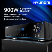 900W 5.1 Power Amplifier Home High-power Audio Power Amplifier Heavy Bass Hifi Bluetooth Karaoke Digital Fever Lossless Decoding