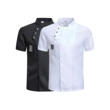 Catering Cooking White Shirt Restaurant Kitchen Chef T-shirt Baker Work Uniform Waiter Hotel Clothes Cook Jacket Cafe Overalls
