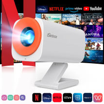 ISinbox V16 Inteligentny Mini Projektor Android 13 Obsługa Natywna Rozdzielczość P Obsługuje Wideo 1080P Projektor Wi-Fi 6 BT5.2 HDMI Przenośny Kino na Zewnątrz