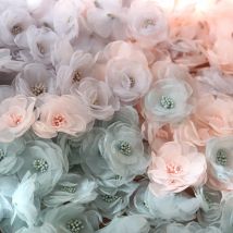 10 teile/los multi farbe Chiffon blumen patches für kleidung 3D floral fee parche appliques parches bordados para ropa