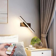 DARHYN Moderne LED-Wandleuchte, minimalistisch, 360° ° Drehbar mit Fernbedienung, dimmbar, für Schlafzimmer, Kopfteil, Wohnzimmer, Hintergrund, Arbeitszimmer