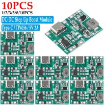 1-10pcs DC-DC ladegerät entladung power board typ-c tp4056 lithium li-ion 4,3 batterie ladegerät