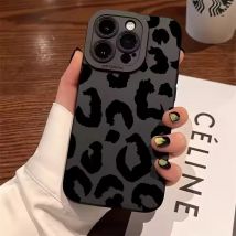 Leoparden-Design-Kameraobjektiv-Schutzhülle für iPhone 16 Hüllen iPhone 15 14 13 12 11 Pro Max XS XR X 7 8 Plus 13 Mini-Abdeckung
