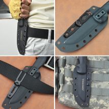 TONIFE 420J2 Stainless Steel Large Pocket Clip for Kydex Sheath with Multi-Hole Spacing & Screws Outdoor Tool Accessories AK4210