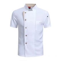 Sommer-Kochjacke, Restaurant, Küche, Koch, Arbeitsuniform, Kellnerhemd, Lebensmittelservice, Kochmantel, Friseur, Catering, Bäckerei-Overall