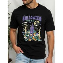 Halloween Not So Scary 2025, Disney World Retro-Halloween-Shirt, Mickey und Freunde, Halloween-Party-Shirt, Herrenbekleidung, Y2k-Kleidung