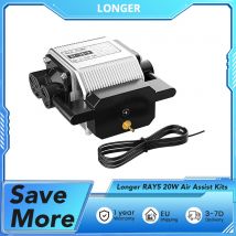 Kit di assistenza pneumatica per incisore laser RAY5 più lungo da 20 W, flusso d'aria massimo 30 l/min, pressione 0,03 MPa, diametro uscita aria da 1/8 pollici, CA 220 V 50 Hz