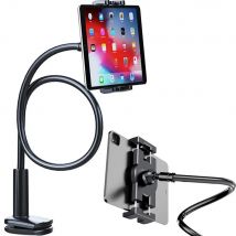 Handyhalterung für universelle 4,7 bis 15 Zoll Smartphones & Tablets, Ständer für Bett und Schreibtisch, kompatibel mit iPad, Samsung, Huawei Tablets.