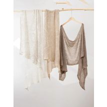 Women 100% Baby Cashmere Paisley Eco Printing Shawl Wrap Pashmina Big Scarf Multipurpose Cowl Super Thin Soft Knit 190x70cm