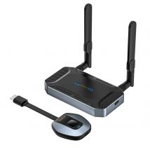 Kit trasmettitore e ricevitore HD wireless con trasmissione Ultra HD da 50 metri 5G 4K Mirroring multi-dispositivo per PC Telefono PS4 Switch