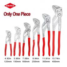 KNIPEX 2-in-1-Zangenschlüssel, mehrere Größen, verstellbare Wasserleitungszange mit rutschfestem Griff, Serie 8603