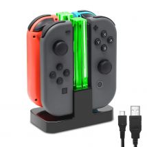 Dock di ricarica DOBE compatibile con Switch per controller modello Joy Con e OLED con indicazione LED lampione