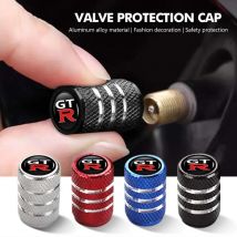 4Pcs Aluminum Car Wheel Valve Protection Cap Tyre Dust Cover For Nissan GTR C210 R30 GTS-R R33 R34 GT-R R35 Nismo