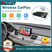 Interfaccia wireless CarPlay Android Auto per Audi A8 2012-2018, con funzioni Mirror Link AirPlay Car Play