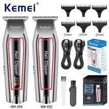 Kemei Tagliacapelli professionale Tagliacapelli elettrico per uomo Tagliacapelli Macchina per tagliare i capelli Kit per toelettatura per taglio di capelli KM-032
