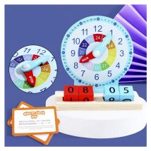 Kinder Montessori Uhr Pädagogisches Spielzeug Stunde Minute Sekunde Erkenntnis Uhr Modell Lehrmittel Zeit Lernen Für Kindergarten