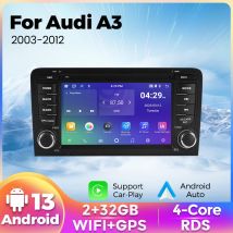 Android Auto & CarPlay für Audi A3 8v Q2 8P 2003-2012 mit GPS+WIFI RDS Bluetooth USB Rückfahrkamerafunktionen