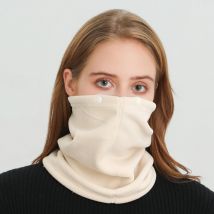Popular Head Neck Wrap Neckerchief Plush Lined Neck Warmer Pullover Scarves Fleece Button Scarf Winter Scarf Woman шарф ???