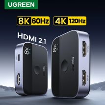 UGREEN Switch HDMI 2.1 8K 60Hz 4K120Hz 2 in 1 out per TV Xiaomi Xbox Series X PS5 Monitor compatibile HDMI Switcher HDMI