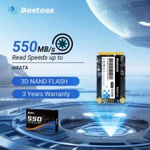 Bestoss mSATA SSD 128 GB 256 GB 512 GB 1 TB 6 Gbit/s SATAIII Interne Festplatten Festplatte SSD für HP Laptop Desktop