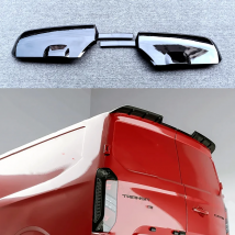 Alerón de techo trasero para coche, Kit de carrocería de aspecto negro brillante, ABS de alta calidad, para Ford Transit Custom MK2 2023 2024