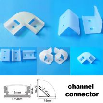 5-50 pz 90/180 gradi U V Ha Condotto La Luce Connettore Fix Pinze Profilo In Alluminio Accessori di Montaggio Fissaggio a Parete Per lampada dell'armadio