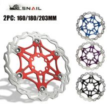 SNAIL Freno A Disco Rotore MTB Bicicletta Rotore Galleggiante Dissipazione del Calore 140/160mm rotore In Acciaio Inox 180/203mm Accessori Per Il Ciclismo