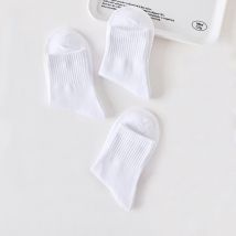 3 paare/los weiße Kinder socken für Jungen Mädchen Baumwolle Kinder Student Sport lässig Teenager Mädchen Junge Socke Frühling Sommer 3-16y