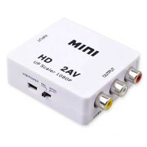 Konwerter kompatybilny z HDMI na AV RCA MINI Box RCA AV CVSB LR Video Composite AV Scaler Converter For PC HDTV Projector